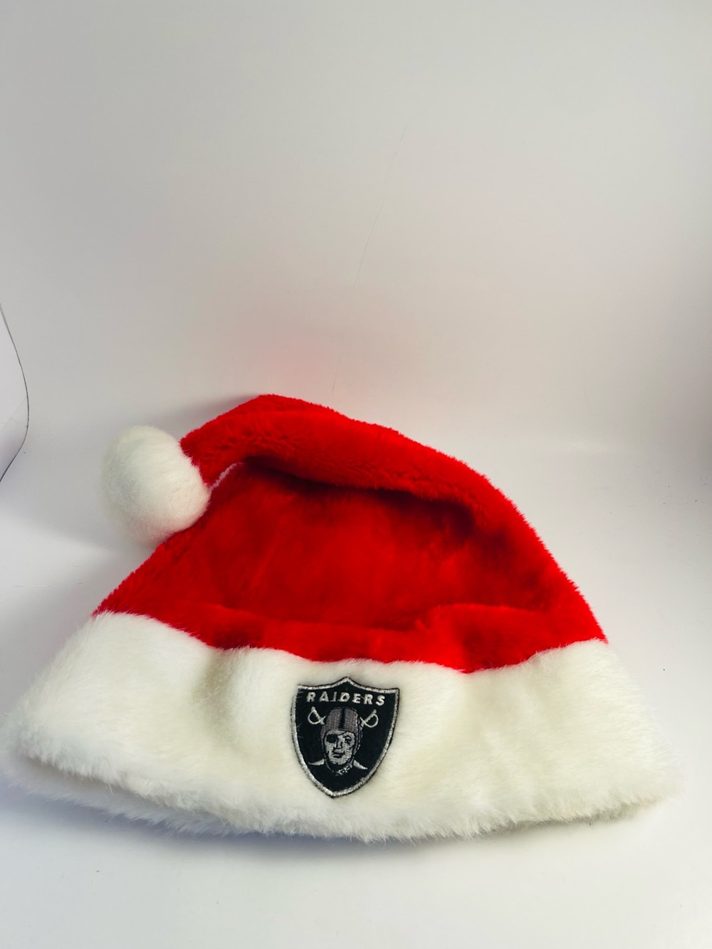 NFL Raiders Christmas Santa Hat Adult